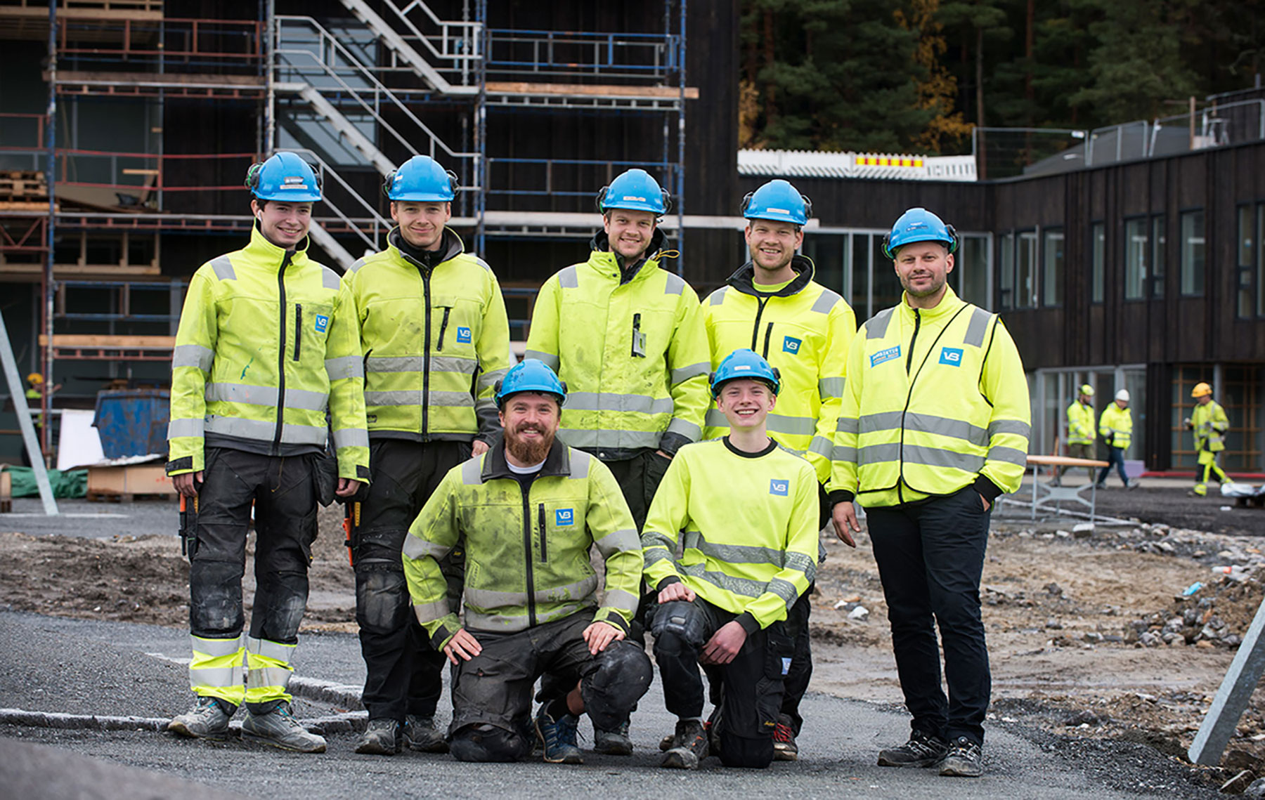 Ansatte i Randsfjord Rørservice som nå er slått sammen med Ødegård VVS